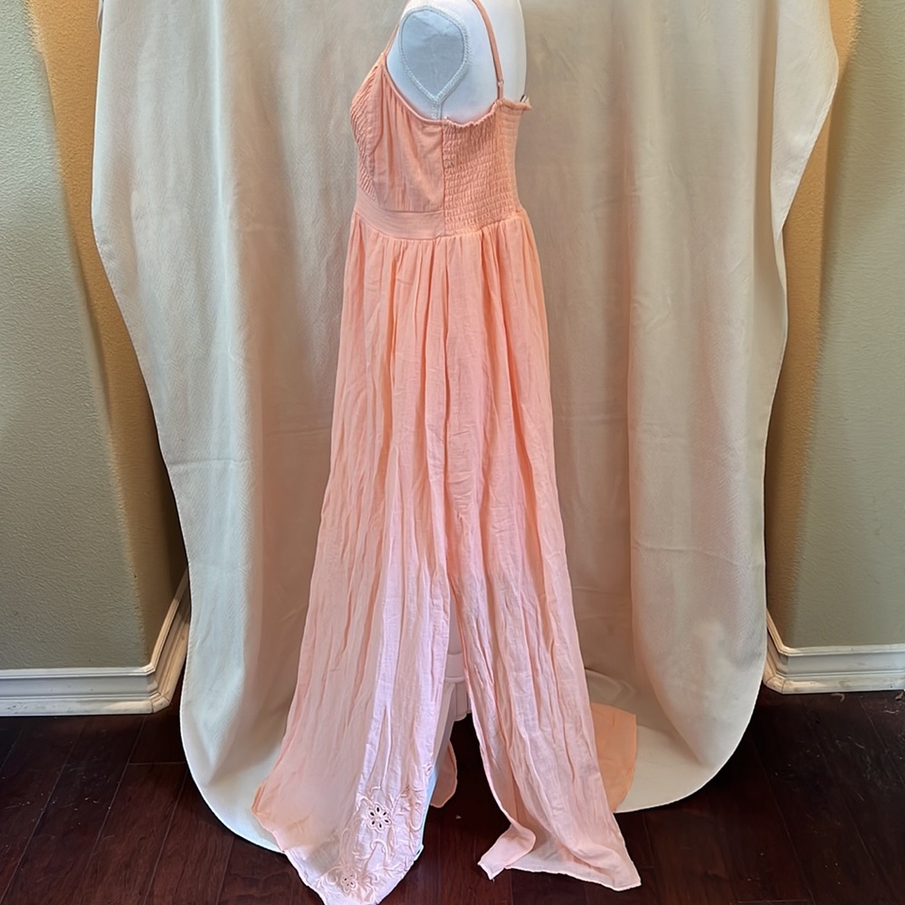 Lauren Conrad Pink/Salmon Maxi Dress. Size L. - Picture 2 of 14